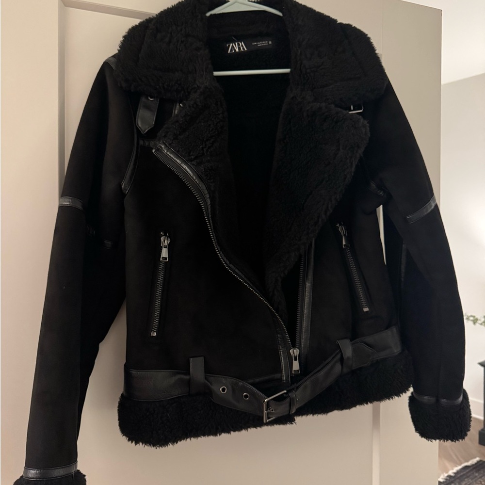Zara faux suede jacket